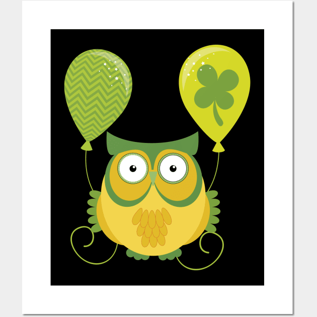 St. Patrick's Day Owl Wall Art by BK55